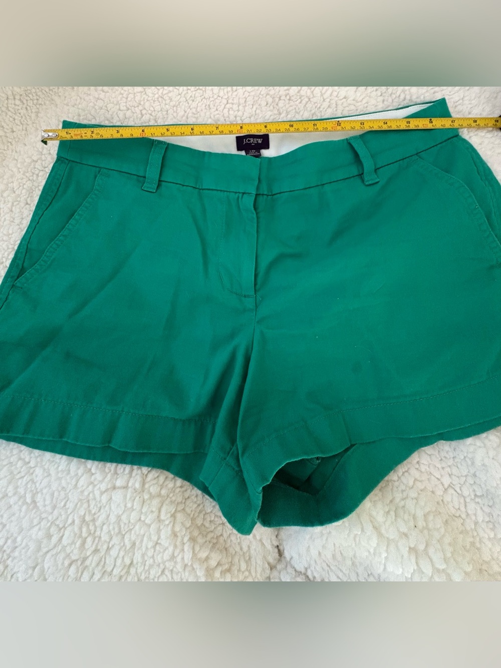 J. Crew Green Women's Cotton Blend Shorts
